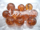 Cognac colour round Baltic amber beads - round beads wholesale