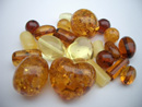 Loose amber beads - supplies 