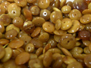Falt loose amber beads - loose bead shop