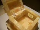 Open baltic amber jewelry box - jewelry boxes