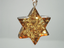 Amber jewelry - Star of David pendant - amber pendant