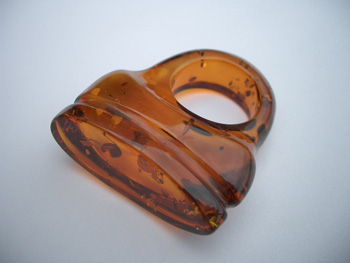 Luxury amber ring, one-of-a-kind exclusive amber ring, amber gem ring, collection item!