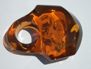 Massive Baltic amber ring - cognac amber ring