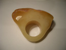 Yellow white amber rings - Baltic amber ring