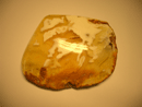 yellow with white amber gemstone